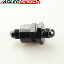 AN6 -6AN Aluminium Non Return One Way Check Valve Fuel EFI Fitting Adapter Black