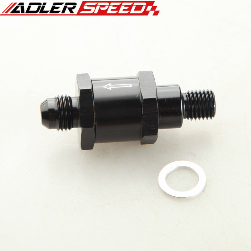 6AN One Way Check Valve For Bosch Style Fuel Pump M12x1.5MM To AN6 AN-6