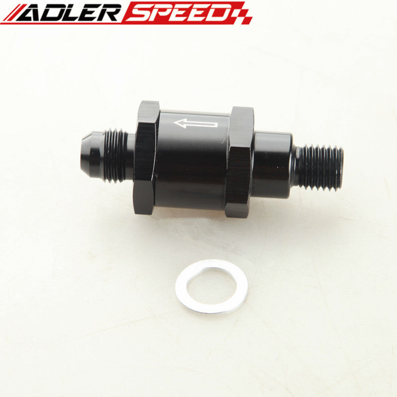 6AN One Way Check Valve For Bosch Style Fuel Pump M12x1.5MM To AN6 AN-6