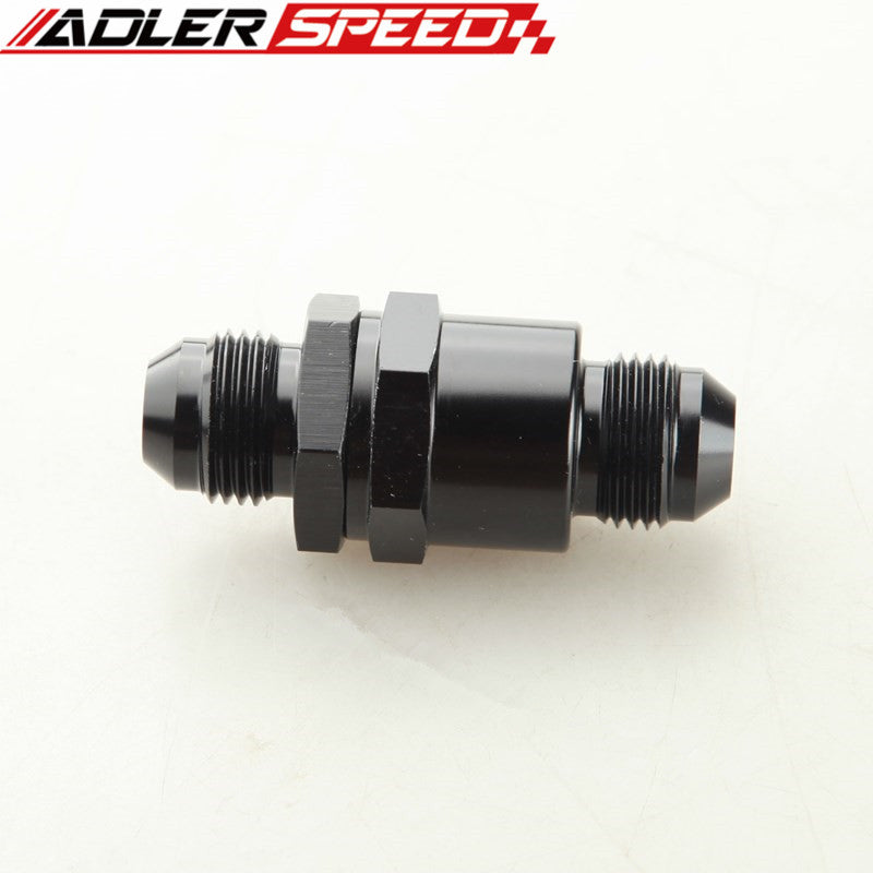 AN8 -8AN Aluminium Non Return One Way Check Valve Fuel EFI Fitting Adapter Black