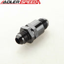 AN8 -8AN Aluminium Non Return One Way Check Valve Fuel EFI Fitting Adapter Black