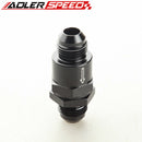 AN8 -8AN Aluminium Non Return One Way Check Valve Fuel EFI Fitting Adapter Black