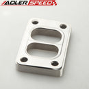 ADLER SPEED T3 T3/T4 T04E Divide SS304 Turbo Manifold Charger Flange + SS Gasket