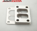 ADLER SPEED T3 T3/T4 T04E Divide SS304 Turbo Manifold Charger Flange + SS Gasket