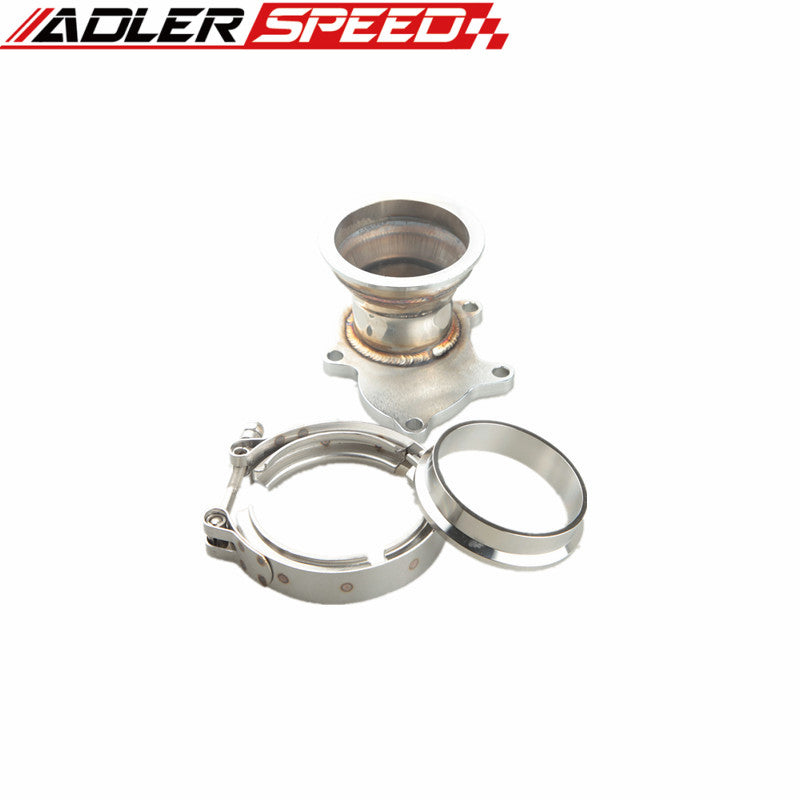 T3 T3/T4 5 Bolt Turbo Downpipe Flange To 3" V Band Conversion Adaptor Kit