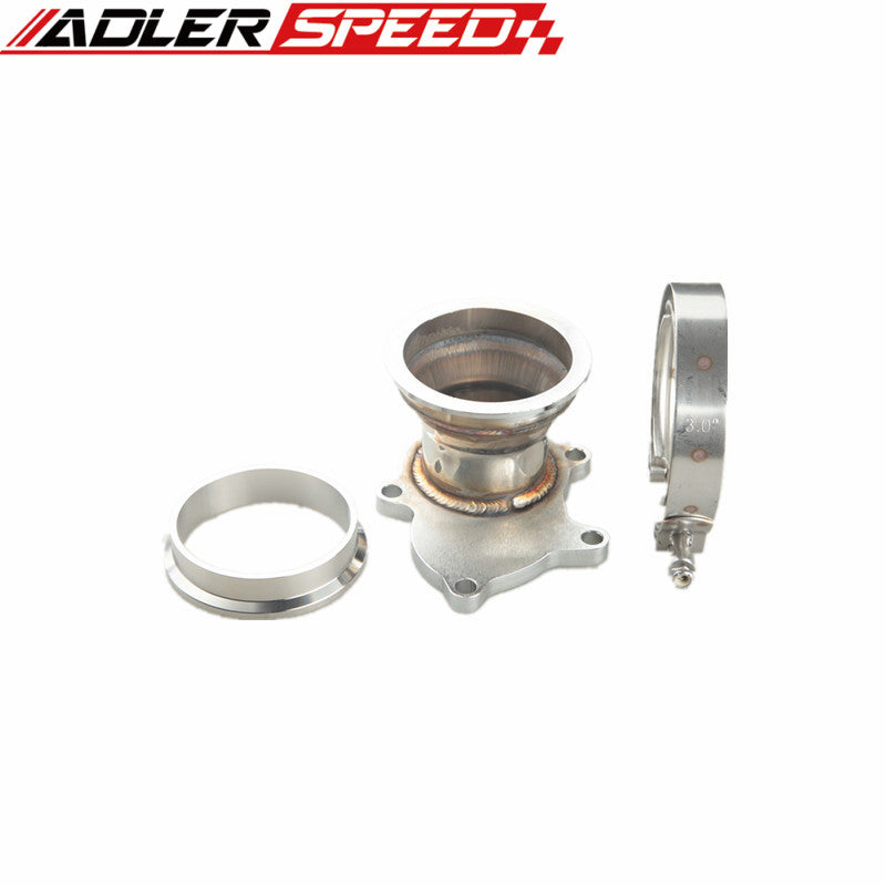 T3 T3/T4 5 Bolt Turbo Downpipe Flange To 3" V Band Conversion Adaptor Kit