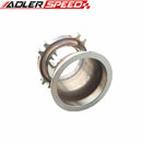 T3 GT35 4 Bolt 2.5'' ID to 3'' V Band Exhaust Turbo Downpipe Adapter Clamp Kit