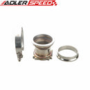 T3 GT35 4 Bolt 2.5'' ID to 3'' V Band Exhaust Turbo Downpipe Adapter Clamp Kit