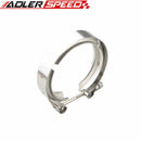 T3 GT35 4 Bolt 2.5'' ID to 3'' V Band Exhaust Turbo Downpipe Adapter Clamp Kit