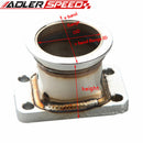 Mild Steel Adaptor For T3 4Bolt To 2.5" V Band Flange Fit For Toyota Acura Honda