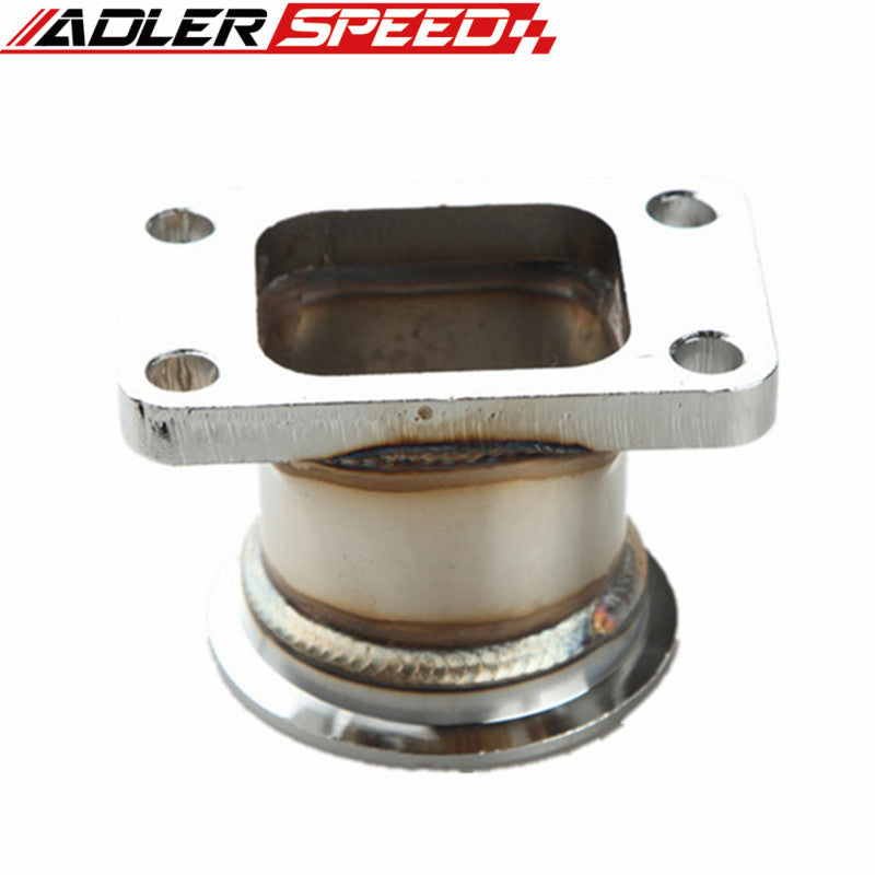 Mild Steel Adaptor For T3 4Bolt To 2.5" V Band Flange Fit For Toyota Acura Honda