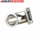 US SHIP Stainless Steel 3" ID V-Band To T3 Turbo Exhaust 90 Degree Elbow Adapter Flange