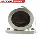 US SHIP CNC T4 Turbo Exhaust Flange to 2.5" ID V-Band Flange 90 Degree Elbow Adapter