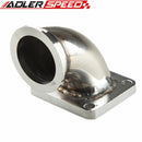 Stainless Steel 2.5" V-Band T4 Turbo Exhaust 90 Degree Elbow Adapter Flange