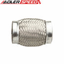 1.75"/ 2"/2.25"/ 2.5"/3"/ 3.5“/4“ ID Exhaust Flex Pipe 4"/6"/8"/10" Length Stainless Steel Coupling Interlock