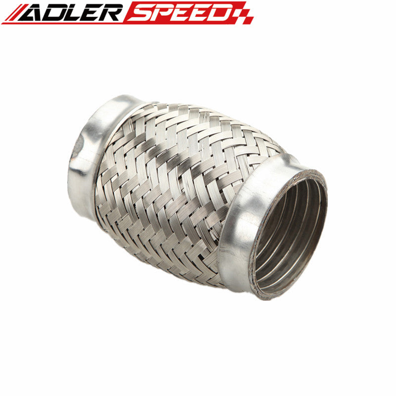 ZZPerformance 3" X 10" Super Mesh Interlock Exhaust Flex Pipe - Stainless Steel
