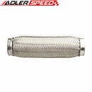 1.75"/ 2"/2.25"/ 2.5"/3"/ 3.5“/4“ ID Exhaust Flex Pipe 4"/6"/8"/10" Length Stainless Steel Coupling Interlock