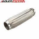 1.75"/ 2"/2.25"/ 2.5"/3"/ 3.5“/4“ ID Exhaust Flex Pipe 4"/6"/8"/10" Length Stainless Steel Coupling Interlock