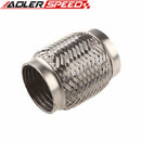 1.75"/ 2"/2.25"/ 2.5"/3"/ 3.5“/4“ ID Exhaust Flex Pipe 4"/6"/8"/10" Length Stainless Steel Coupling Interlock