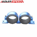 52mm ID Dual Double Billet Fuel Pump Filter Mounting Bracket Clamp Cradle Red/Black/Blue