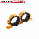 52mm ID Dual Double Billet Fuel Pump Filter Mounting Bracket Clamp Cradle Red/Black/Blue