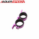 52mm ID Dual Double Billet Fuel Pump Filter Mounting Bracket Clamp Cradle Red/Black/Blue