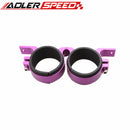 52mm ID Dual Double Billet Fuel Pump Filter Mounting Bracket Clamp Cradle Red/Black/Blue
