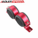52mm ID Dual Double Billet Fuel Pump Filter Mounting Bracket Clamp Cradle Red/Black/Blue
