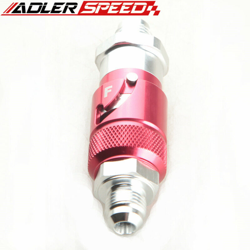 4AN AN-4 AN4 -4AN Quick Release Fitting Fuel Adaptor Hose Aluminum Red