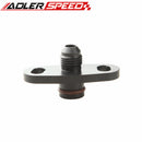 US Black Fuel Rail Adapter AN-6 (-6 JIC AN-06) For Mitsubishi Lancer Evo 4G63 E