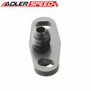 US Black Fuel Rail Adapter AN-6 (-6 JIC AN-06) For Mitsubishi Lancer Evo 4G63 E