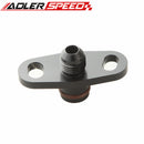 US Black Fuel Rail Adapter AN-6 (-6 JIC AN-06) For Mitsubishi Lancer Evo 4G63 E