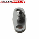 US Black Fuel Rail Adapter AN-6 (-6 JIC AN-06) For Mitsubishi Lancer Evo 4G63 E
