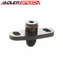 US Black Fuel Rail Adapter AN-6 (-6 JIC AN-06) For Mitsubishi Lancer Evo 4G63 E