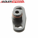 US Black Fuel Rail Adapter AN-6 (-6 JIC AN-06) For Mitsubishi Lancer Evo 4G63 E