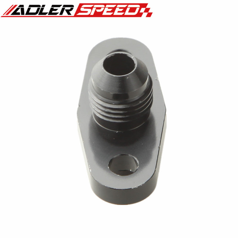 AN-6 Fuel Rail Adapter For SUBARU EJ20 GC8 /EJ25 /WRX 08/FORESTER 08 Black