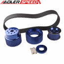 12A 13B 20B 15mm RX7 FD FC RX3 Gilmer Drive Pulley Kit 1.5" Notch Belt Black/Blue/Red/Silver/Titanium