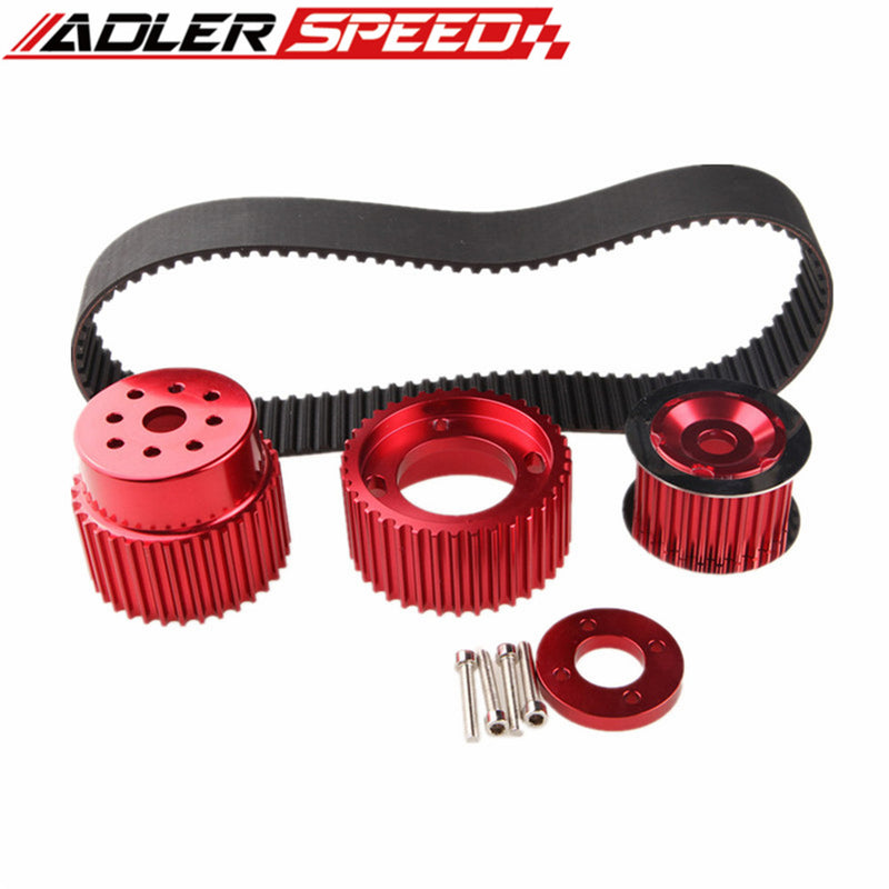 US SHIP 1.5" Notch Belt Gilmer Drive Pulley Kit Fit For 12A 13B 20B 15mm RX7 FD RX3
