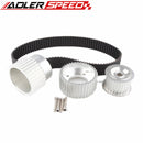 US SHIP 1.5" Notch Belt Gilmer Drive Pulley Kit Fit For 12A 13B 20B 15mm RX7 FD RX3