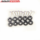 10 PCS COLORFUL BILLET ALUMINUM FENDER/BUMPER WASHER/BOLT ENGINE BAY DRESS UP KIT