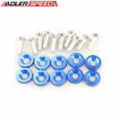 10 PCS COLORFUL BILLET ALUMINUM FENDER/BUMPER WASHER/BOLT ENGINE BAY DRESS UP KIT