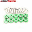 10 PCS COLORFUL BILLET ALUMINUM FENDER/BUMPER WASHER/BOLT ENGINE BAY DRESS UP KIT
