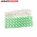 40pcs Billet Aluminum Green Fender/ Bumper Washer/ Bolt Engine Bay Dress Up Kit
