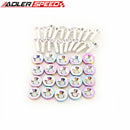 20 PCS COLORFUL BILLET ALUMINUM FENDER/BUMPER WASHER/BOLT ENGINE BAY DRESS UP KIT