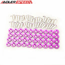 40PC Billet Aluminum Purple Fender/ Bumper Washer/ Bolt Engine Bay Dress Up Kit