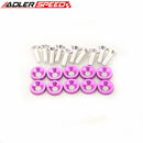 10 PCS COLORFUL BILLET ALUMINUM FENDER/BUMPER WASHER/BOLT ENGINE BAY DRESS UP KIT