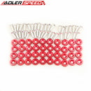40pcs Billet Aluminum Red Fender/ Bumper Washer/ Bolt Engine Bay Dress Up Kit