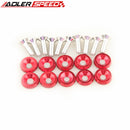 10 PCS COLORFUL BILLET ALUMINUM FENDER/BUMPER WASHER/BOLT ENGINE BAY DRESS UP KIT
