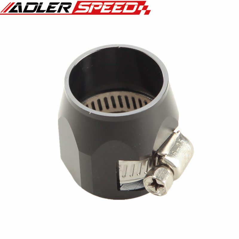 14AN 14AN AN-14 HEX Finishers Fuel Hose Clamp Aluminum Red /Blue/Black/Silver/Golden