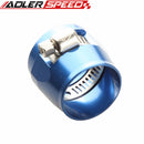 12AN AN-12 AN12 Fuel Hose Clamp Finisher HEX Finishers Red/Black/Blue